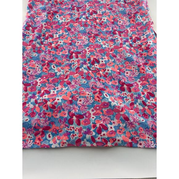 Lilly Pulitzer Linwood Ruffle Pink and Blue Print Romper Size 8 Lined New - Picture 11 of 11